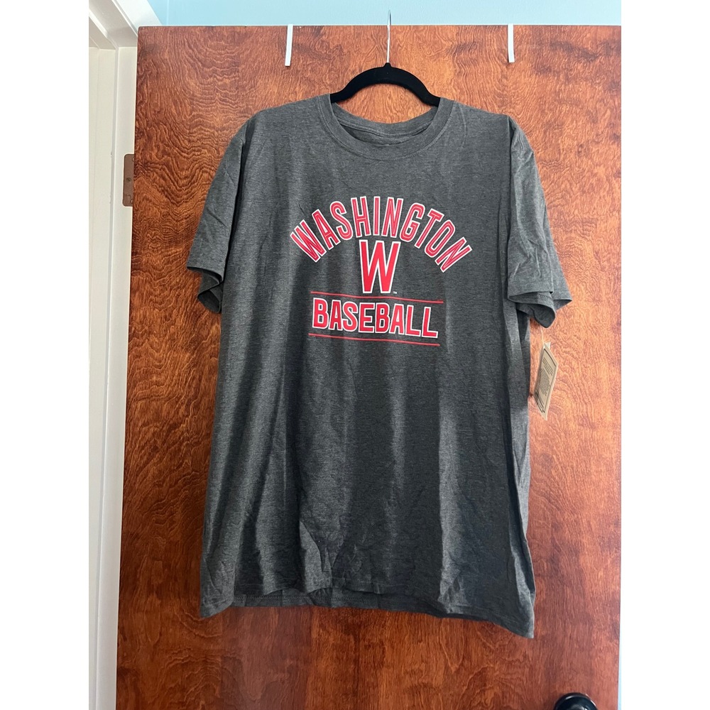 NEW Cooperstown Collection T-Shirt Mens L Charcoal Washington Baseball TF06
